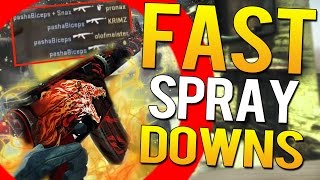 CSGO  FASTEST AND CRAZIEST SPRAY DOWNS TO THIS DATE [upl. by Mikeb]