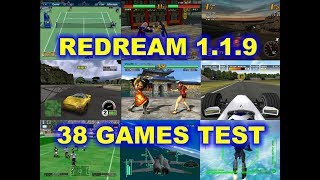 38 GAMES  REDREAM 119 EMULATOR DREAMCAST TEST [upl. by Pyotr]