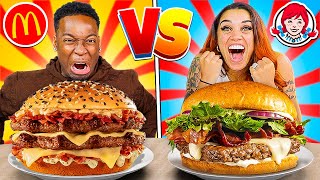 MCDONALDS VS BURGER KING FOOD CHALLENGE [upl. by Huntington528]