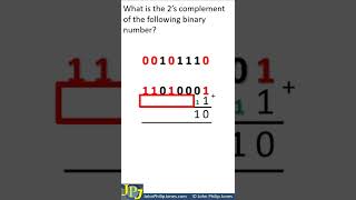 Find the 2s complement of 00101110 [upl. by Hannahsohs33]