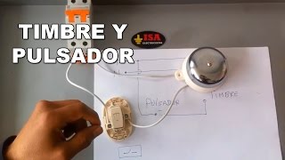 Cómo instalar un timbre con pulsador para casa o fábrica [upl. by Siednarb]