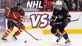 WHO WINS TODAY CANADA vs USA  WORLD JUNIORS 2015 REMATCH  NHL 18 [upl. by Retep]