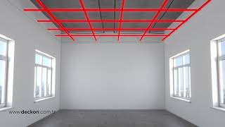 Deckon Commercial Ceilings Hookon System Installation Video  Deckon Hookon Sistem Montaj Video [upl. by Linders425]