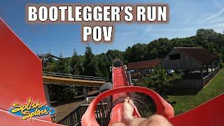 Bootleggers Run POVs Front amp Back Row Splish Splash ProSlide Water Coaster  NonCopyright [upl. by Alag]