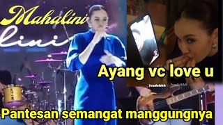 Rizki febian VC mahalini jadi Semangat manggung love u ayang😍 [upl. by Harlie]