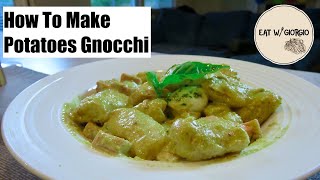 How To Make Gnocchi Pistacchio Pesto Mortadella and Buffalo Mozzarella Recipe Italian Gnocchi [upl. by Junieta]