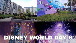 CHECKING INTO RIVIERA RESORT DISNEY WORLD VLOG DAY 8 FIREWORKS CRUISE DINNER AT ART OF ANIMATION [upl. by Names]