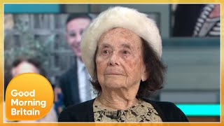 98yearold Auschwitz Survivor Reveals She Has Never Thought About Removing Auschwitz Tattoo  GMB [upl. by Adnomar]