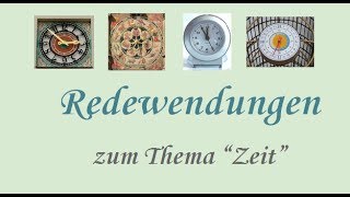 Die Zeit Redewendungen [upl. by Schilling]