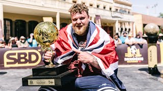 WINNING MOMENT Tom Stoltman Becomes the 2021 SBD Worlds Strongest Man [upl. by Joseph424]