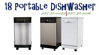 18 Portable Dishwasher  SPT SD9241SS 18quot Stainless Steel Portable Dishwasher [upl. by Zoie118]