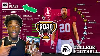 NEW UNSTOPPABLE 99 OVR RB EXP Glitch  Road to Glory NCAA 25 [upl. by Jessika]