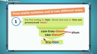 2 Types of Final Stable Syllables That Never Change Grammar for Kids [upl. by Lusa]