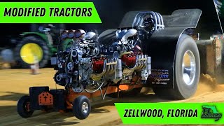 Multi Engine Modified Tractors Pulling in Zellwood Florida 2023 Session 2 [upl. by Camellia]