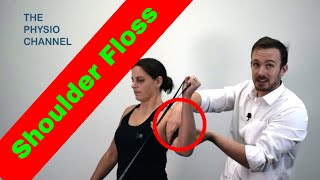 Shoulder Compression Voodoo RockFloss Flossing Technique to Reduce Shoulder Pain [upl. by Arratahs]