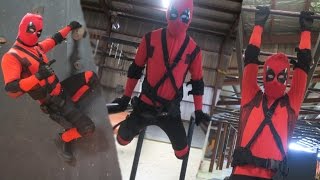 Is It Possible to do Parkour in a Deadpool Costume [upl. by Noedig382]