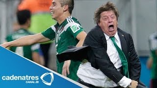 Miguel Herrera acapara las miradas del mundo por sus festejos y el buen paso del Tricolor [upl. by Ipoillak]