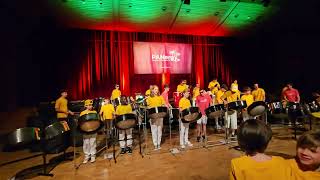 Panergy youth steel drum band from Telfs Austria performing on 18324 Turn it up and dance [upl. by Jillie797]