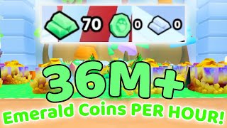 How to get 36M Emerald Coins an hour  Pet Simulator 99 [upl. by Keavy]