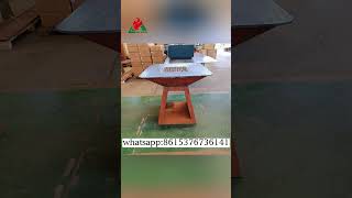 Backyard Home Corten Steel Metal Barbecue Grill Wholesalebbq cortenbbq cortenbbqgrill bbqgrill [upl. by Cristal465]