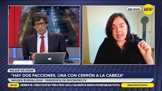 Anuska Buenaluque “hay dos facciones una con Cerrón a la cabeza” [upl. by Htir]