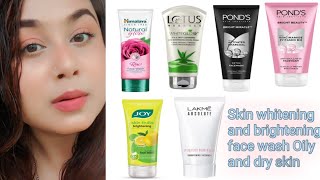 TOP 6 skin whitening and brightening face wash  Oily and dry skin face wash  PRIYANKA [upl. by Deirdra574]