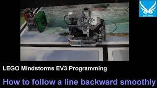 EV3 Programming 26 How to follow a line backward smoothly [upl. by Angelita]