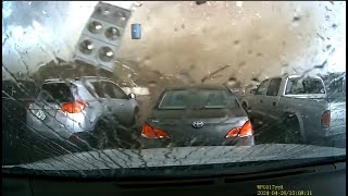 Terrifying Dash Cam Tornado Footage From Lincoln Nebraska [upl. by Evad422]