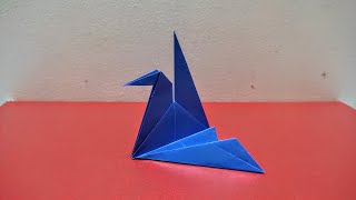 Origami Crane Easy  How To Make an Origami Crane  Origami Tutorial [upl. by Refinne]