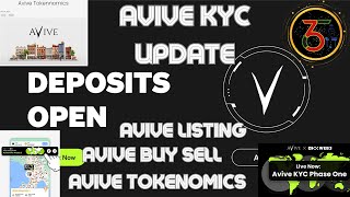 AVIVE KYC UPDATE amp TOKENOMICS  AVIVE KYC আপডেট এবং টোকেনমিক্স  NEVER ESCAPE 365  AVIVE BUY SELL [upl. by Philipines247]