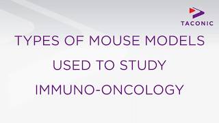 Types of Mouse Models Used in ImmunoOncology Research [upl. by Amalea]