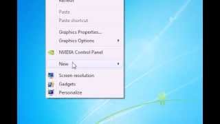 How to create a new file on the desktop in Windows 7 [upl. by Valenka968]