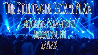 The Dillinger Escape Plan live  Return to NYC partial set  Paramount  Brooklyn NY 62124 [upl. by Sixele937]