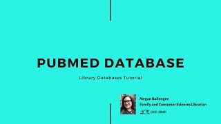 PubMed Database Tutorial [upl. by Arbed744]