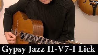 Gypsy Jazz II V7 I Lick [upl. by Anekahs]