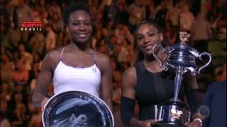 Serena Willians vence irmã Venus no Aberto da Austrália [upl. by Nosyt427]