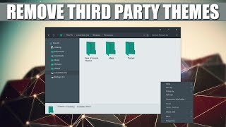 How To Uninstall Third Party Themes in Windows  Remove UltraUXThemePatcher [upl. by Introc]