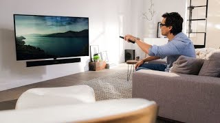 Vogels NEXT 8375 elektrisch schwenkbare TV Wandhalterung mit Soundbar [upl. by Ernaline328]