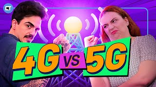 Qual a DIFERENÇA entre as redes 4G e 5G [upl. by Ainitsirc]