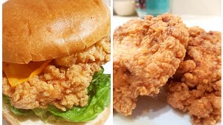 BEST CRISPIEST FRIED CHICKEN BURGER  Texas Style  CRUNCHIEST FRIED CHICKEN AT HOME [upl. by Nylirret62]