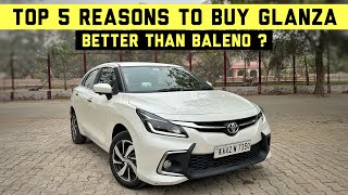 Top 5 Reasons To Toyota Glanza in 2024 Better Than baleno  Toyota Glanza 2024 Price amp Mileage [upl. by Ynffit703]