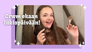 GRWM ekaan lukiopäivään [upl. by Gayla]