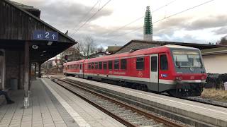 Baureihe 628 der Südostbayernbahn derzeit im Ersatzverkehr zwischen Traunstein und Ruhpolding [upl. by Giffy]