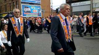 Orange Order Central Parade in Bellshill 1 [upl. by Eenoj]