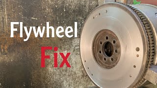 How to resurface phasing and repairing flywheel usinagem mechanical amazing engine flywheel [upl. by Carree]