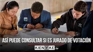 ¿Cómo consultar si fue elegido como jurado de votación [upl. by Nalyac792]