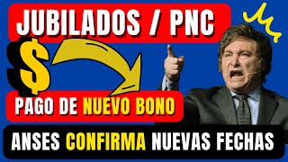 😱▶ATENCIÓN BONO de ANSES Jubilados❗ Confirman Fechas de COBRO ENERO 2024 [upl. by Hadwin874]