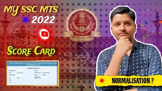 My SSC MTS 2022 Score Card Explanation Normalisation State Allocation  Havaldar PET Lets Defeat [upl. by Hartman]