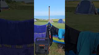 still loving the Jackery 2000 Pro at Croyde Bay campervan camping jackery [upl. by Richter769]