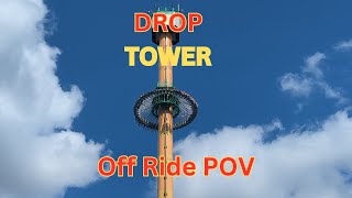 Droptower Off Ride POV At Kings Dominion [upl. by Truelove]